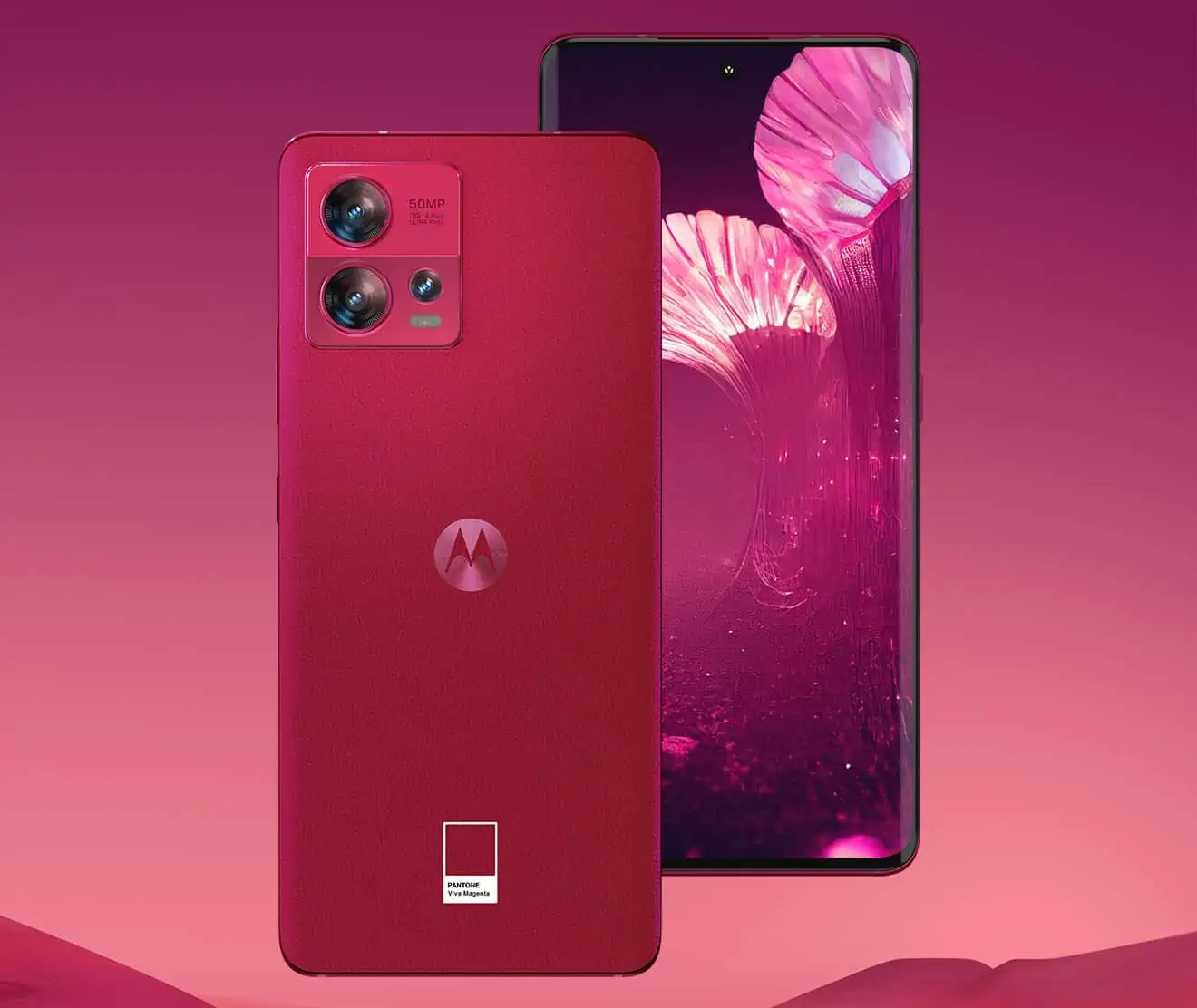 Featured image for Motorola Edge 30 Fusion to adopt Pantone's color of the year, 'Viva Magenta'