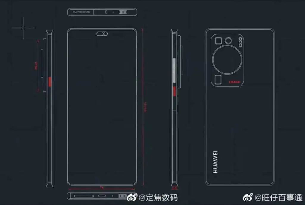 Huawei P60 Pro sketch leak 1