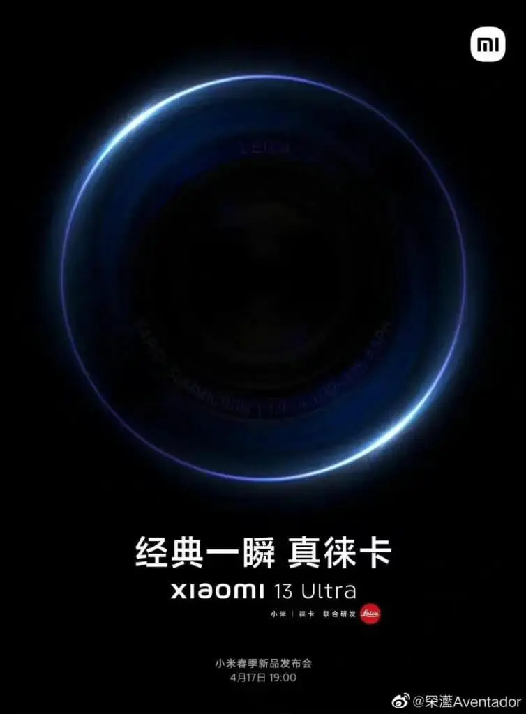 Xiaomi 13 Ultra launch date allegedly revealed