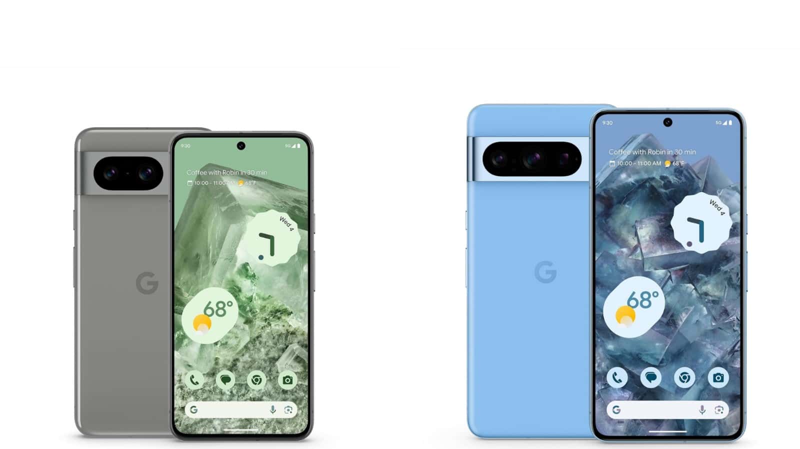 Google Pixel 8 and Pixel 8 Pro renders