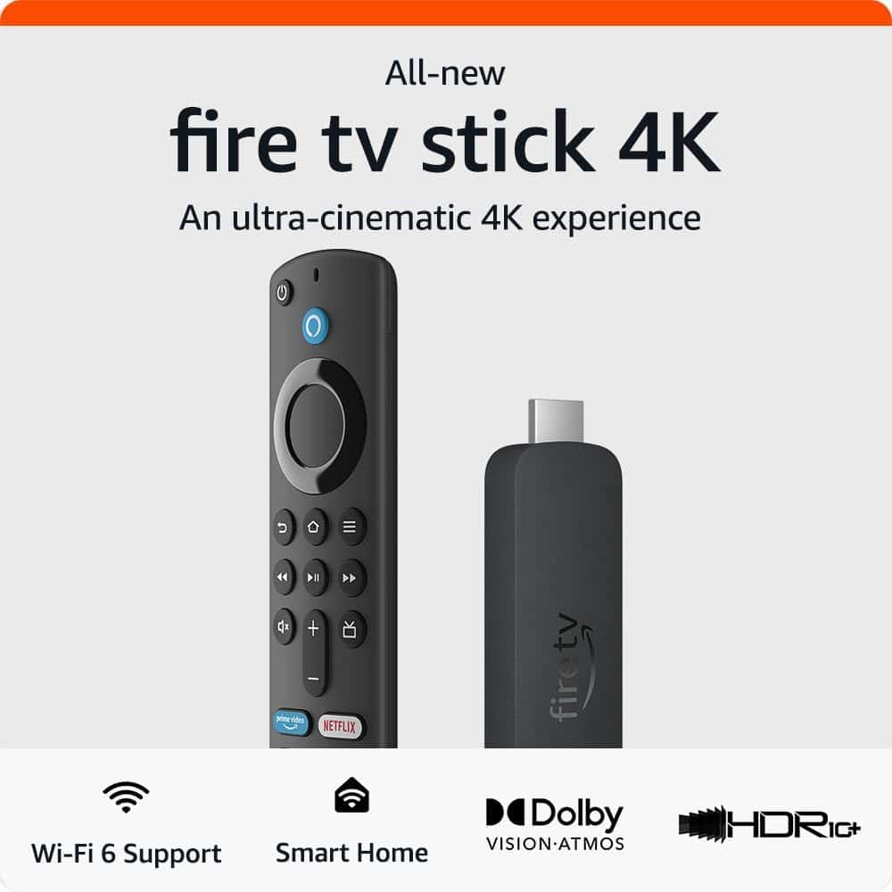 Fire TV Stick 4K streaming device with latest Alexa Voice Remote | Amazon