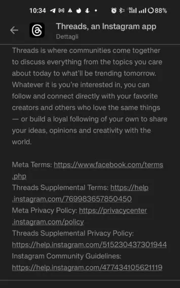 Meta Threads app