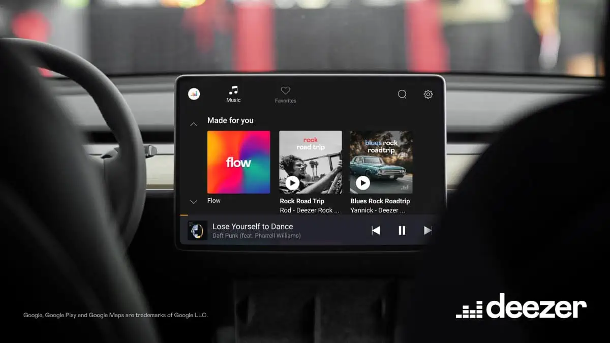 Featured image for Deezer launches its new Android Automotive app