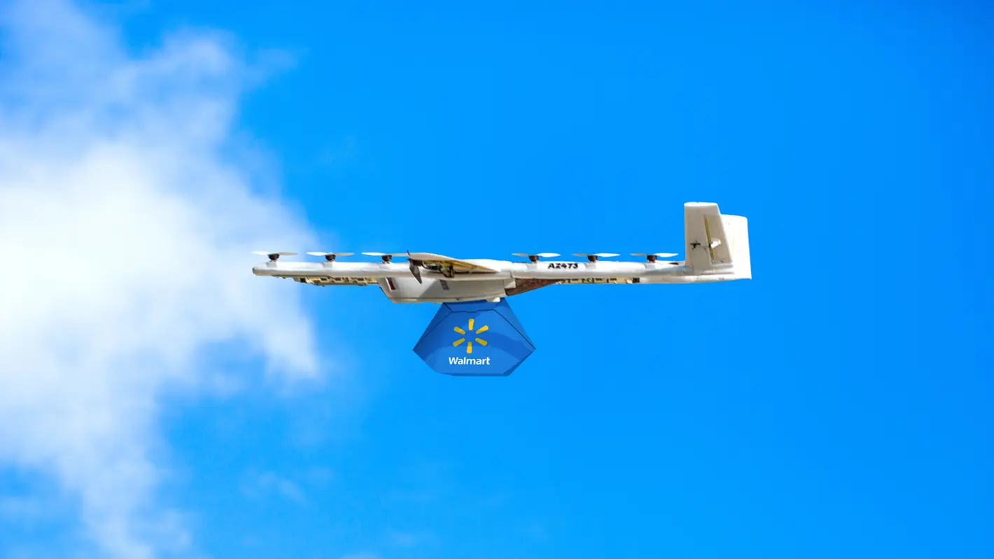 Featured image for The Wing and Walmart drone deliveries to customers are here