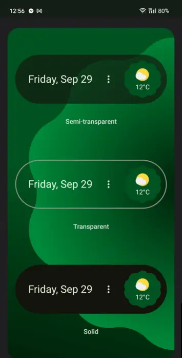 AH Google new At a Glance widget screenshot 3