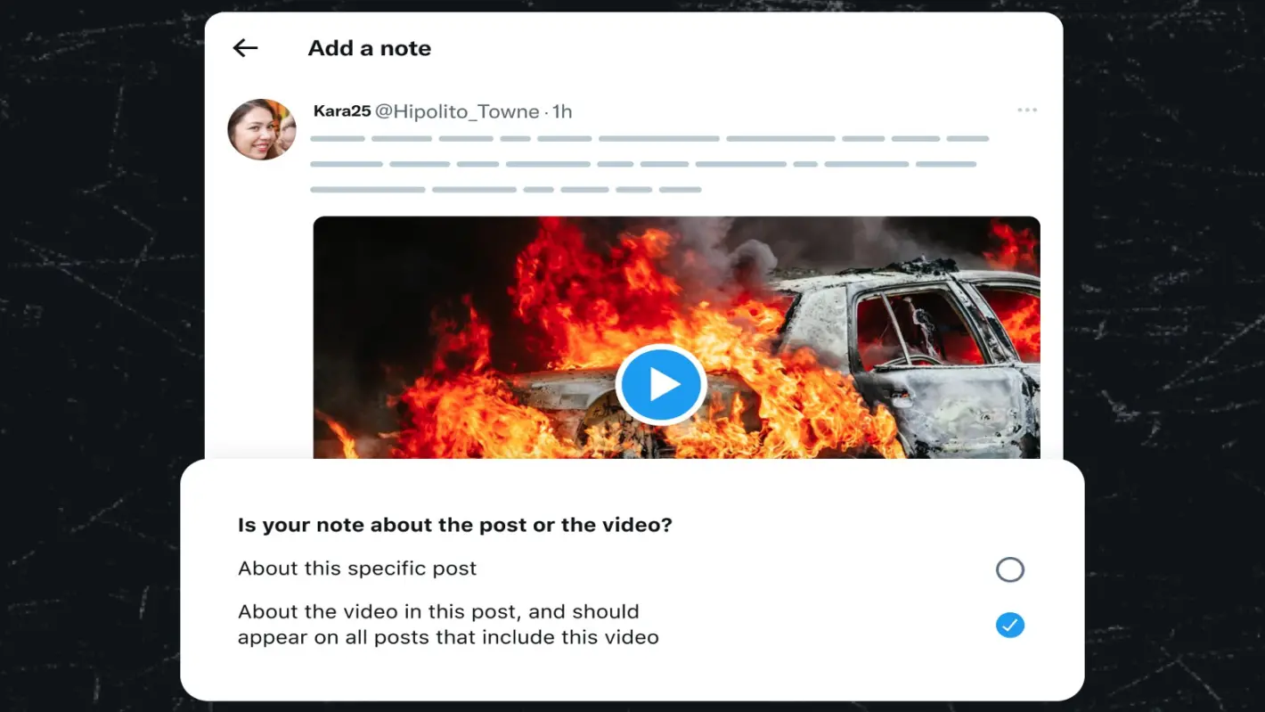 Featured image for X users can now tag misleading videos with Community Notes