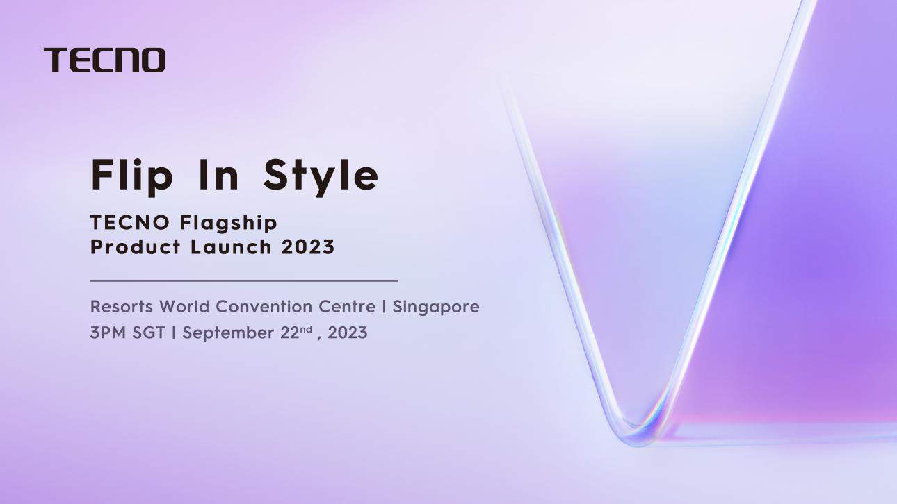 Tecno Phantom V Flip launch event announcement