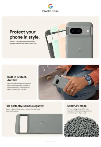 Google Pixel 8 case promo image leak 3