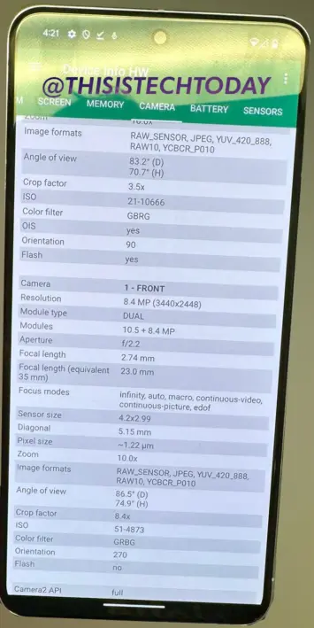 Pixel 8 Pro Hardware Details Leak (8)