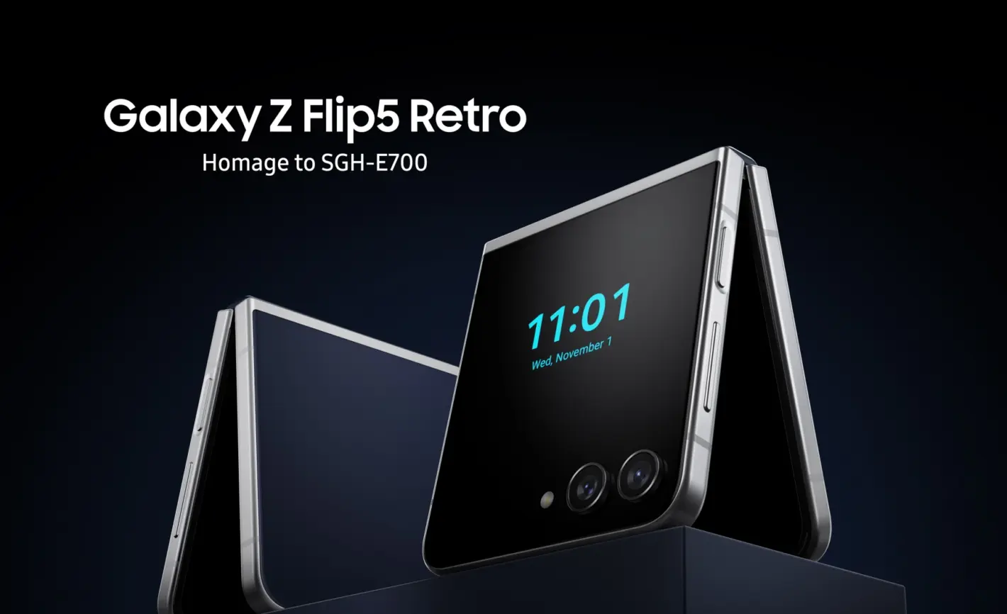 Featured image for Samsung celebrates its legacy of innovation with Galaxy Z Flip 5 Retro