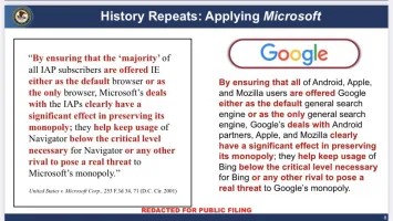 Google vs DOJ closing arguments slides 1