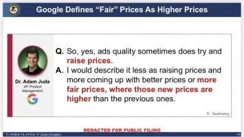 Google vs DOJ closing arguments slides 6
