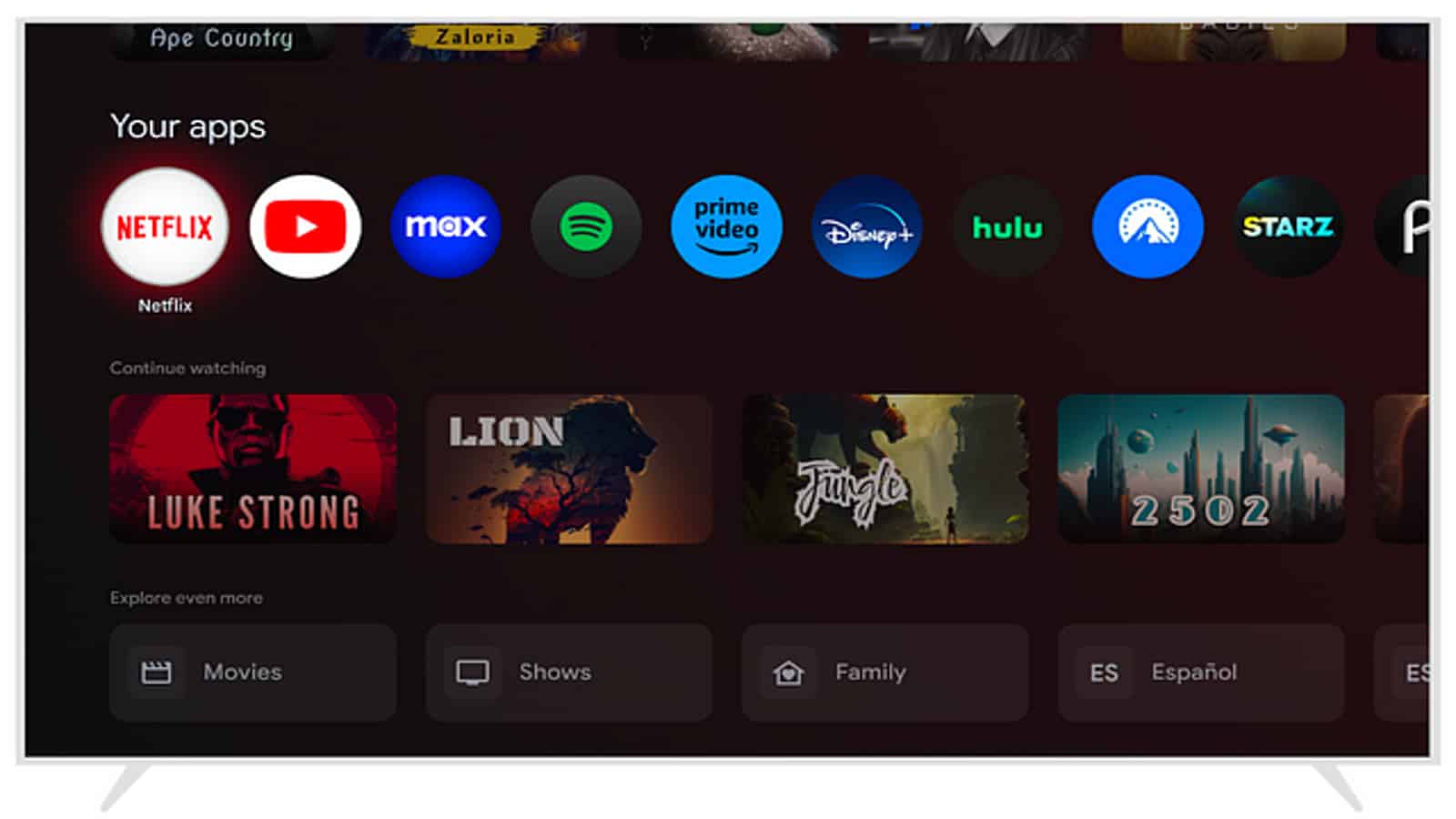 The smaller circular icons coming with the Google TV update