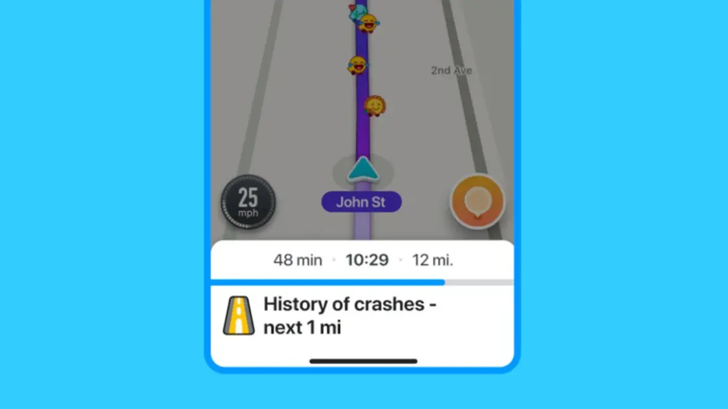 Featured image for Waze's history of crashes feature employs AI to keep users safe