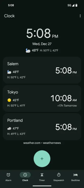 Google Clock Weather Forecast (5)