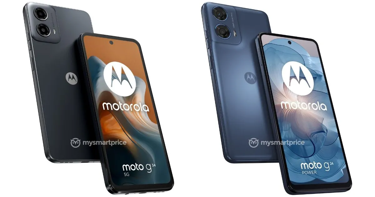 Featured image for Moto G24 Power, Moto G34 spotted in leaked renders and video