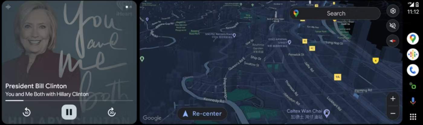 Android Auto shows 3D buildings in Maps