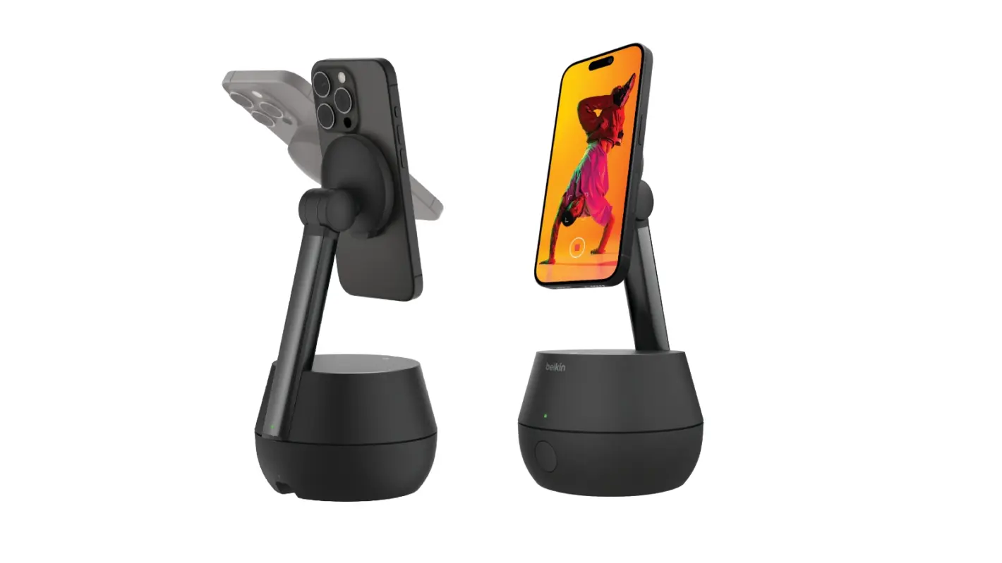 Featured image for Belkin Auto-Tracking Stand Pro dock keeps people in the frame at all times