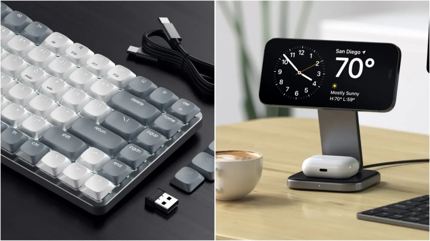 Featured image for Satechi intros Slim Mechanical Keyboard & Qi2 Wireless Charging Stands