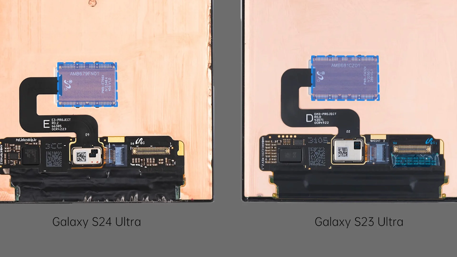 Galaxy S24 Ultra vs Galaxy S23 Ultra fingerprint scanner