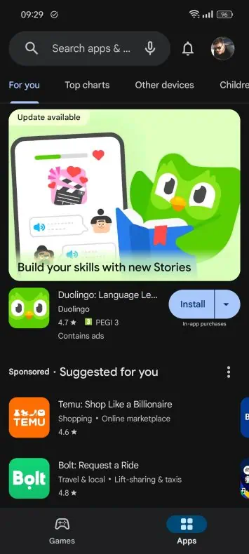 Google Play Store app UI 2024 image 1