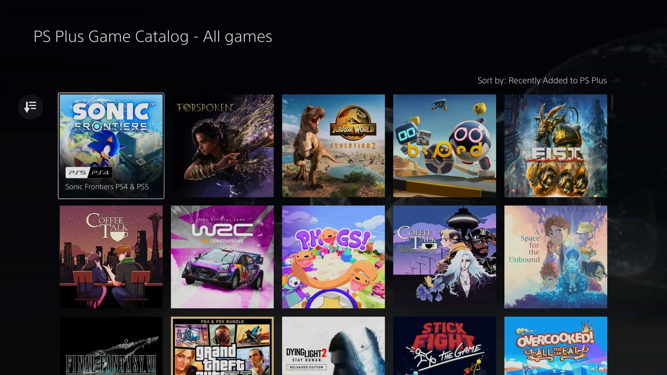 PlayStation Plus Game Catalog