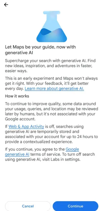 google maps generative ai 2