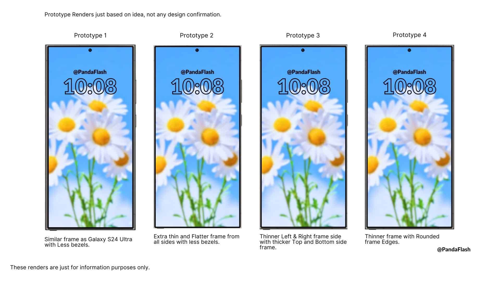 Alleged Galaxy S25 Ultra prototypes