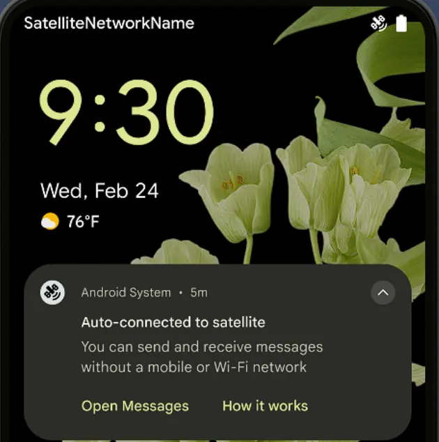 Android 15 Satellite Network Connectivity