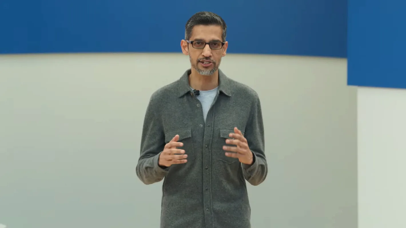 Featured image for Google CEO challenges Microsoft CEO to an AI duel… kind of