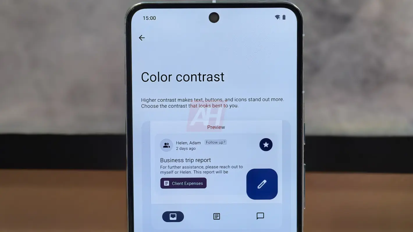 Featured image for Android 15's color contrast settings will make apps easier to read