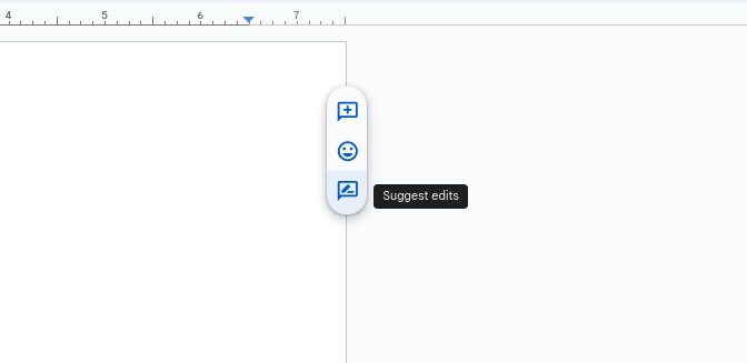 Google Docs suggest edits