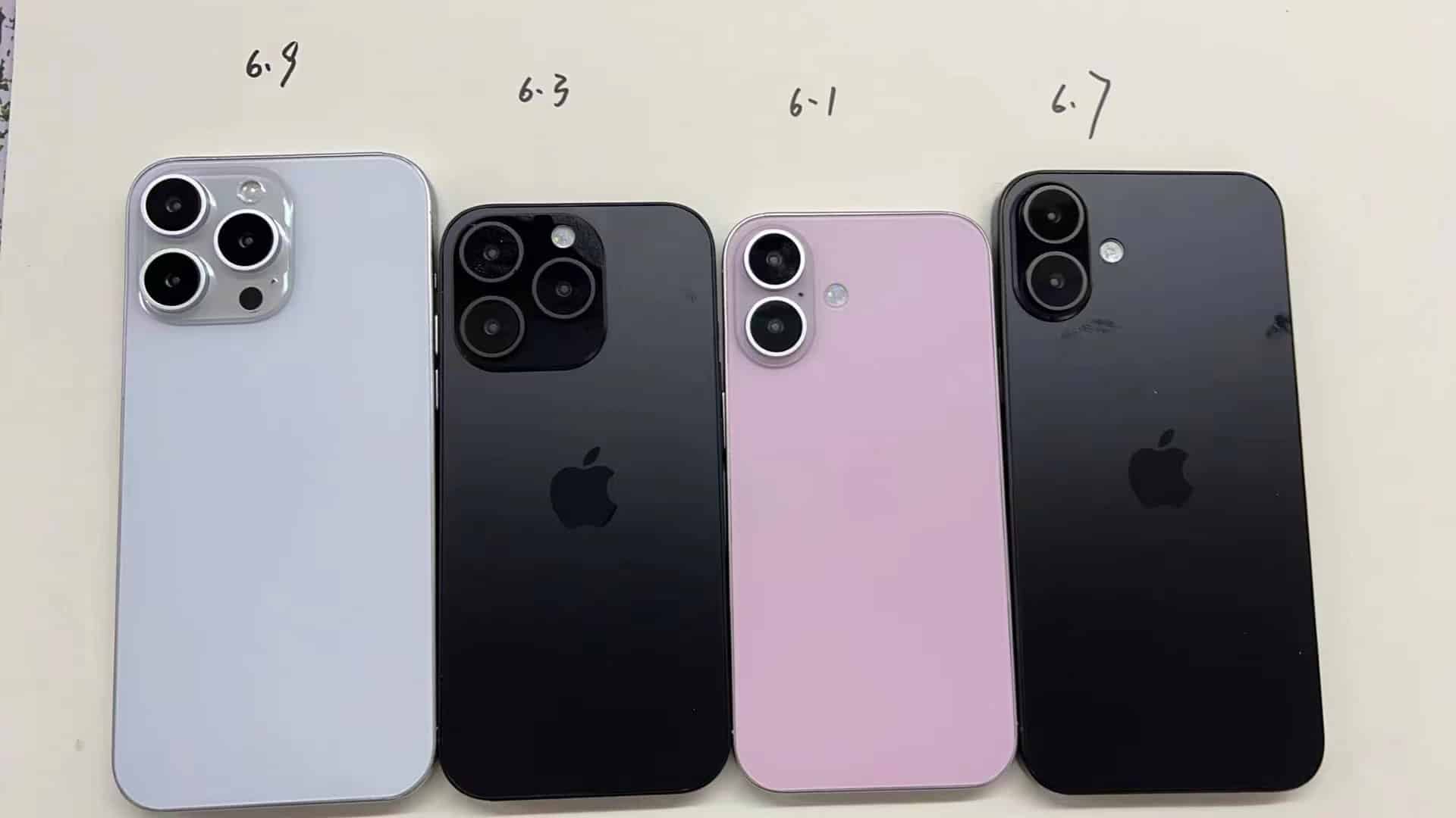 iPhone 16 series dummy units again