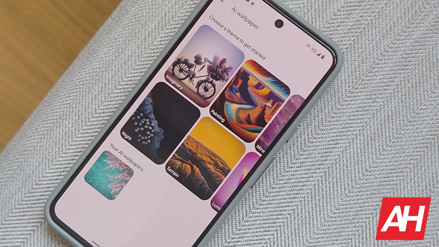 Featured image for The Pixel 8a doesn't have the AI wallpaper generator at launch