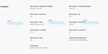 Galaxy Z Flip 6 specs leak 3
