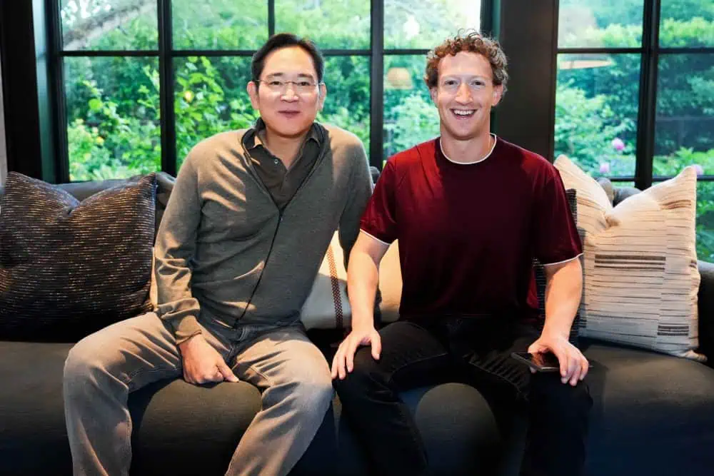 Samsung Chairman Lee Jae young Meta CEO Mark Zuckerberg