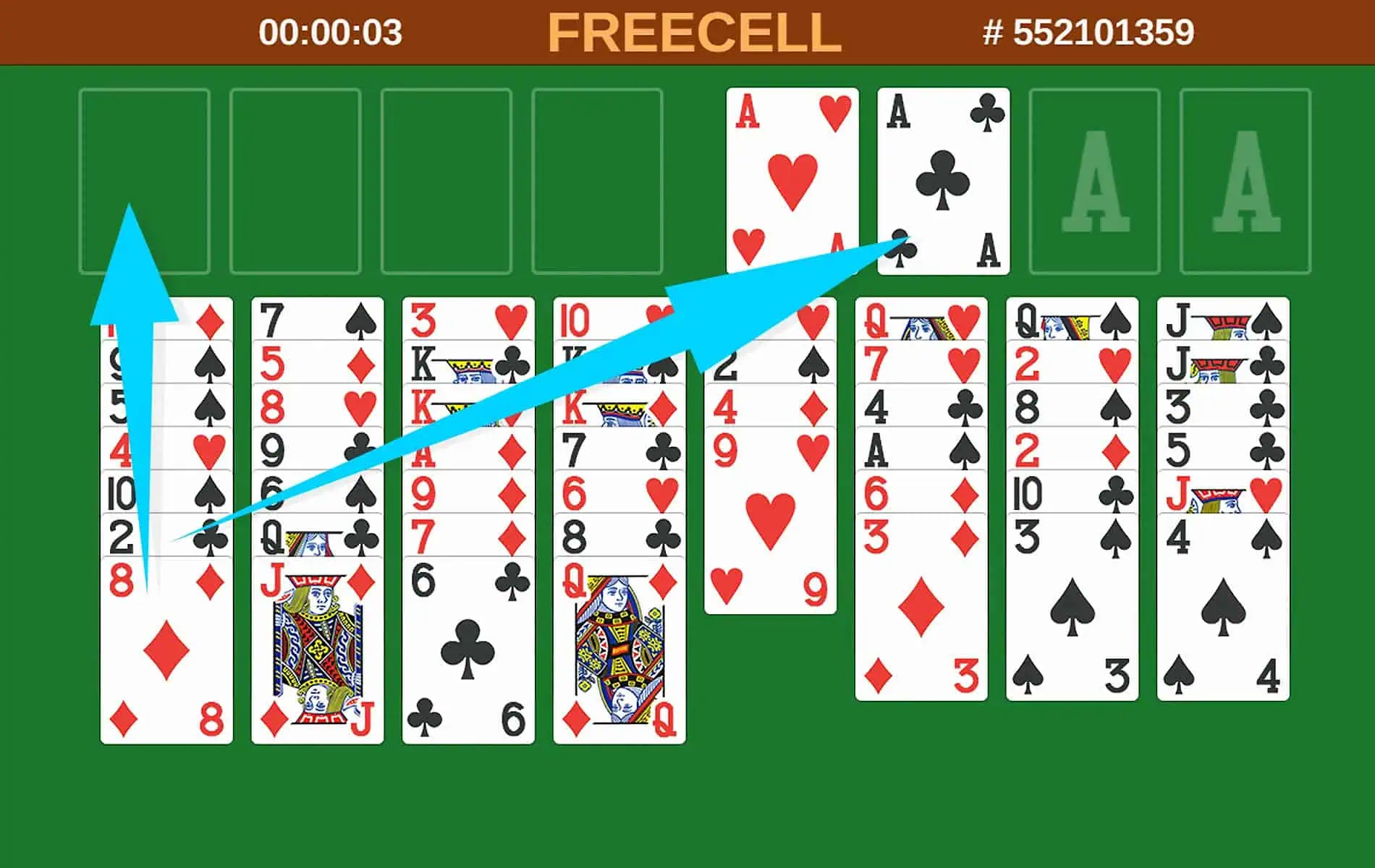 3 using freecells