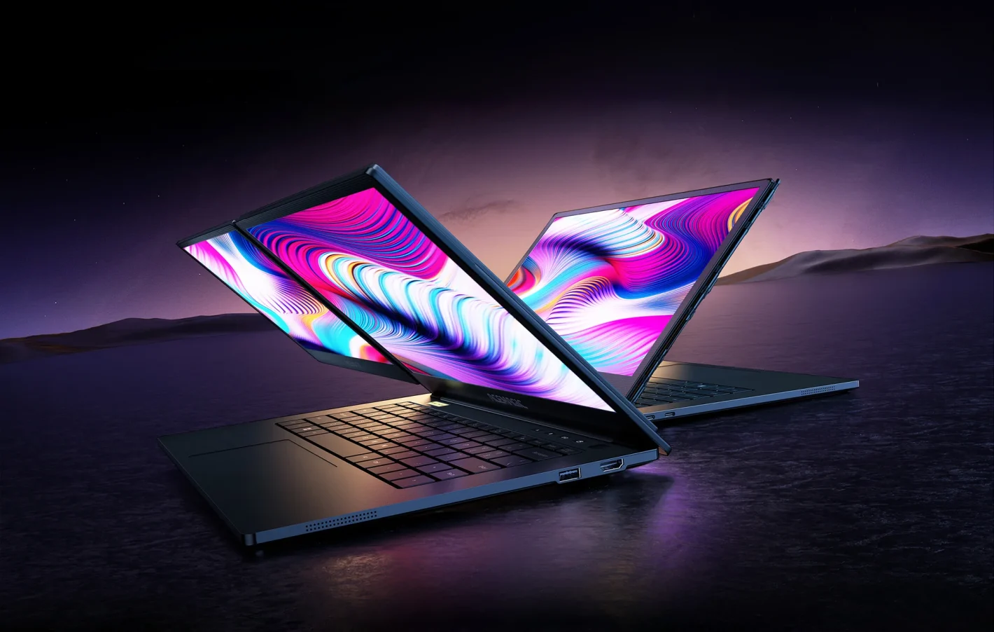 Featured image for Acemagic X1 is the world's first dual-screen laptop with 360° hinge