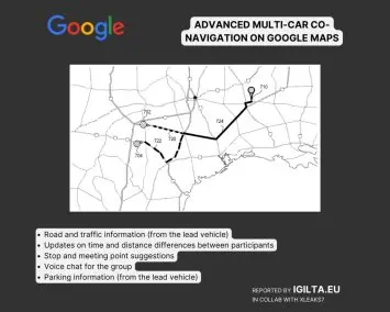 Google Maps multiple drivers patent