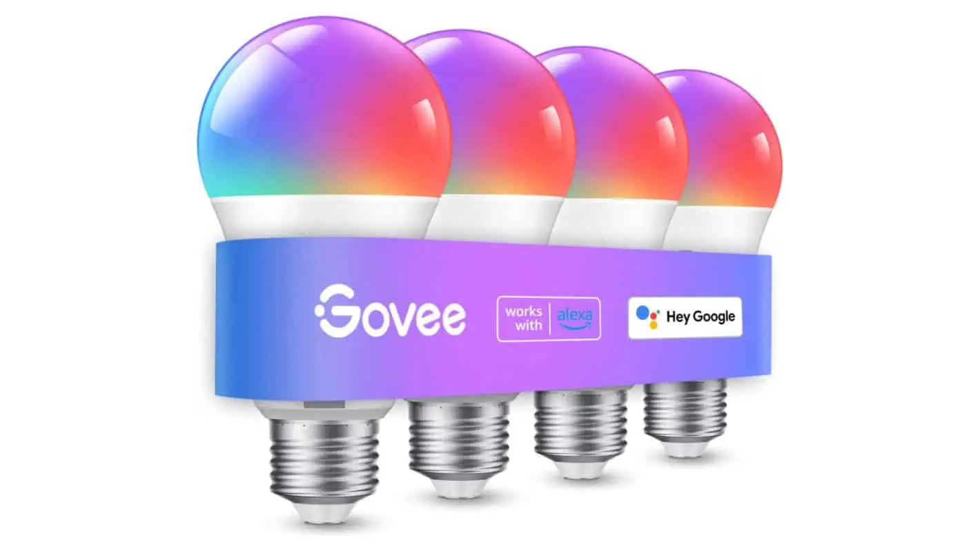 Featured image for Get this Govee color smart bulb 4-pack for $25