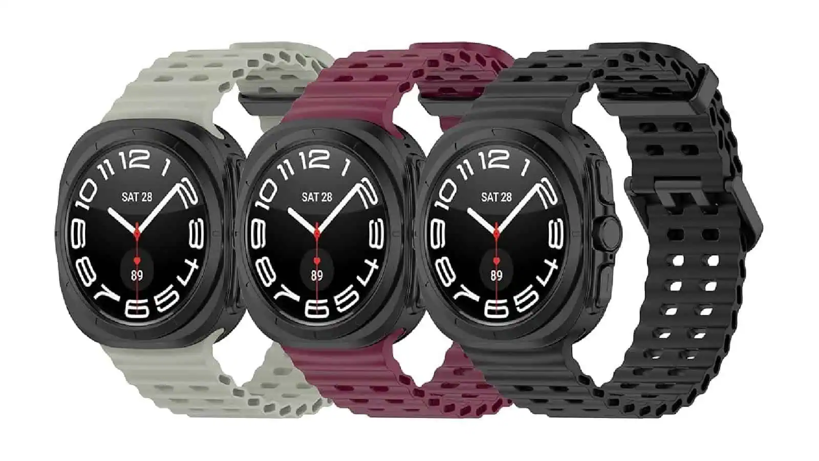 Multi Color Three Pack Galaxy Watch Ultra Marine Style Band