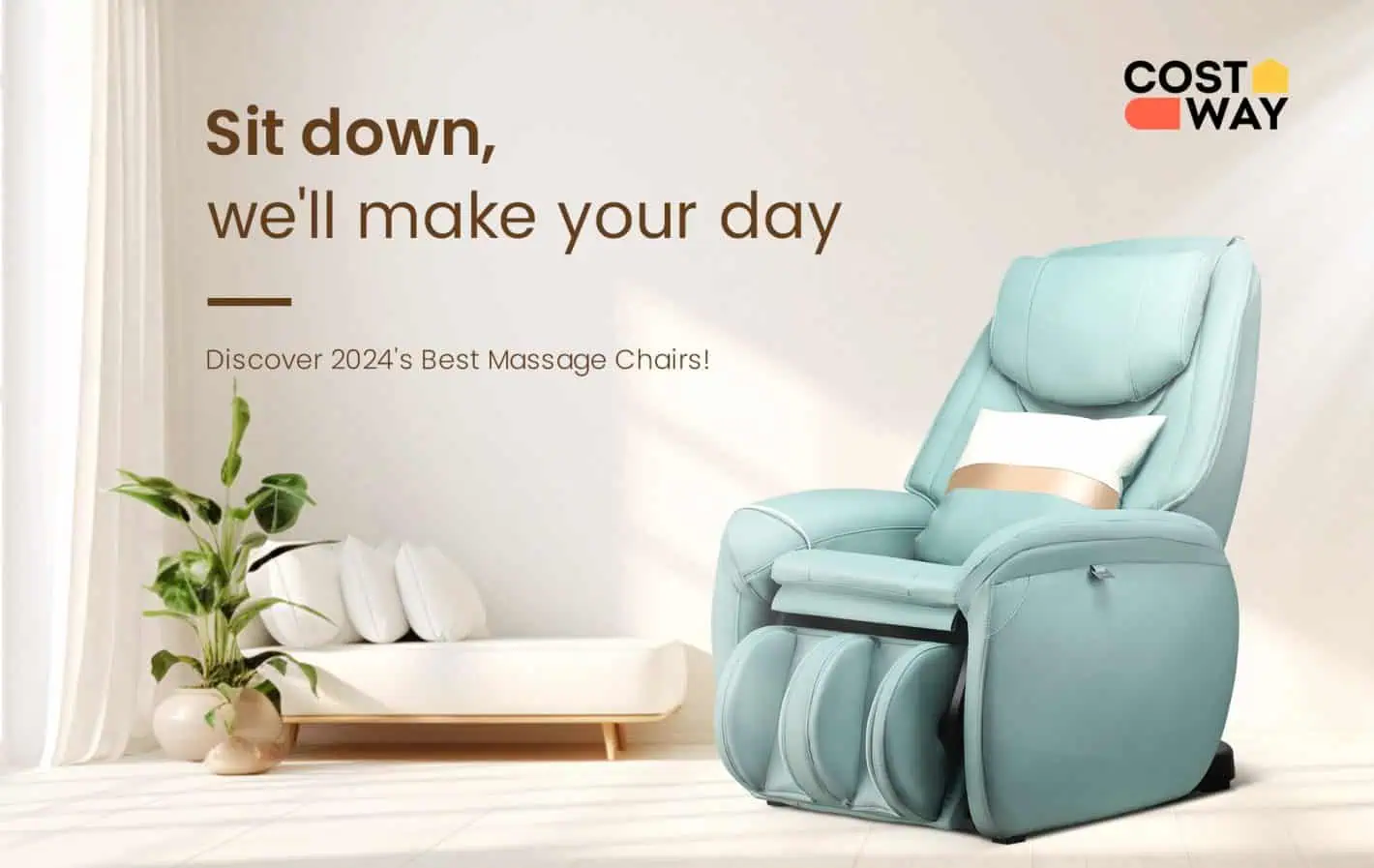 Featured image for Escape to Bliss: The Costway Massage Chair's Full Body Zero Gravity Relaxation