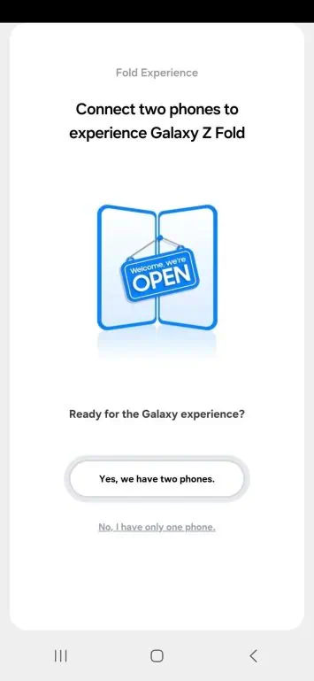 Experience Galaxy Z Fold Try Galaxy app 1