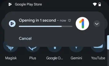 Google Play Store auto open apps 1