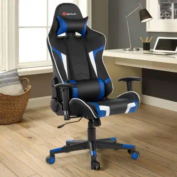 Costway gaming chair with lumbar support 5