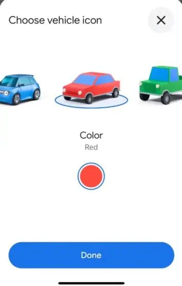 Google Maps old car icons