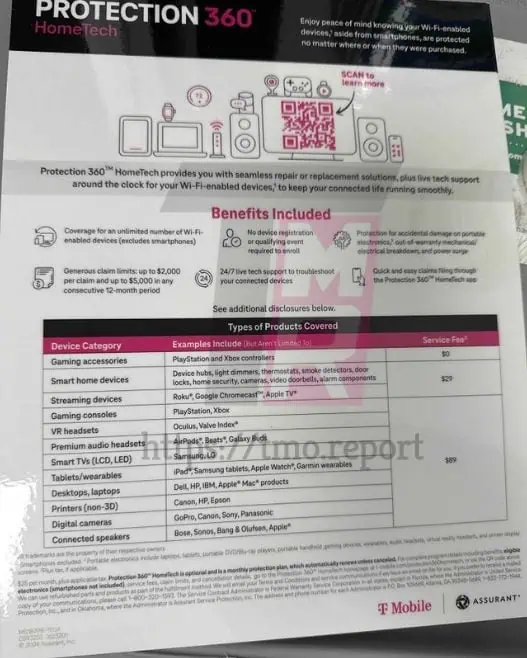 T Mobile Protection 360 HomeTech leaked document