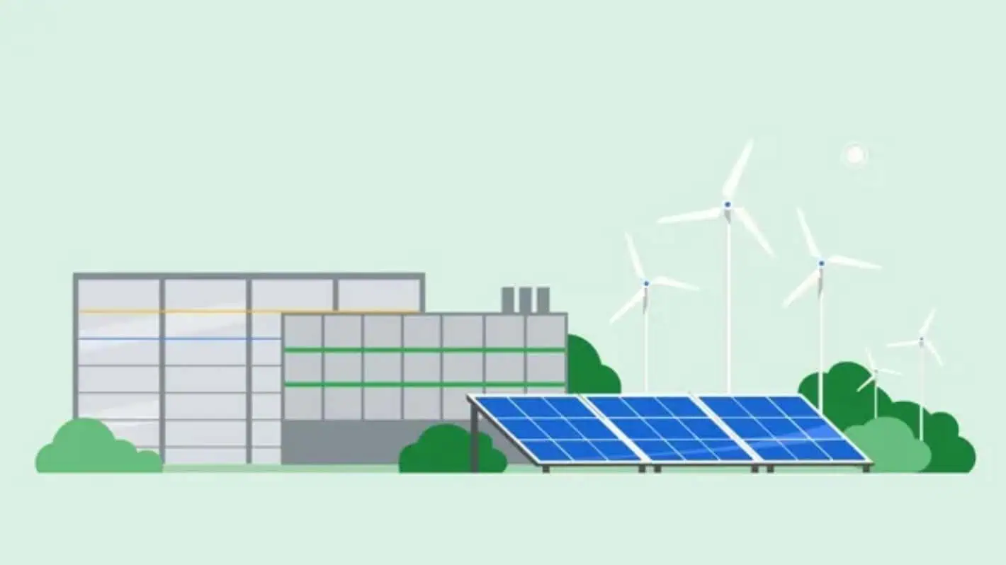 Featured image for Google fortifies plan to power its data centers with sun & wind power