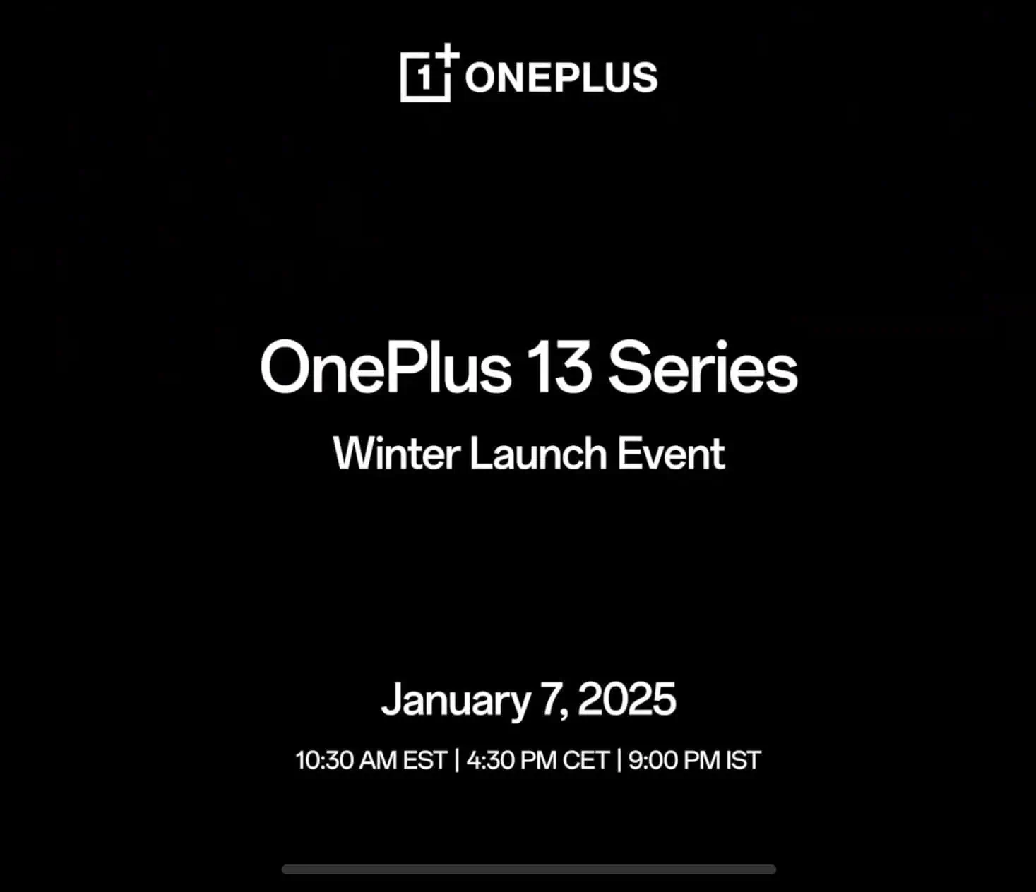 OnePlus 13 series global launch date