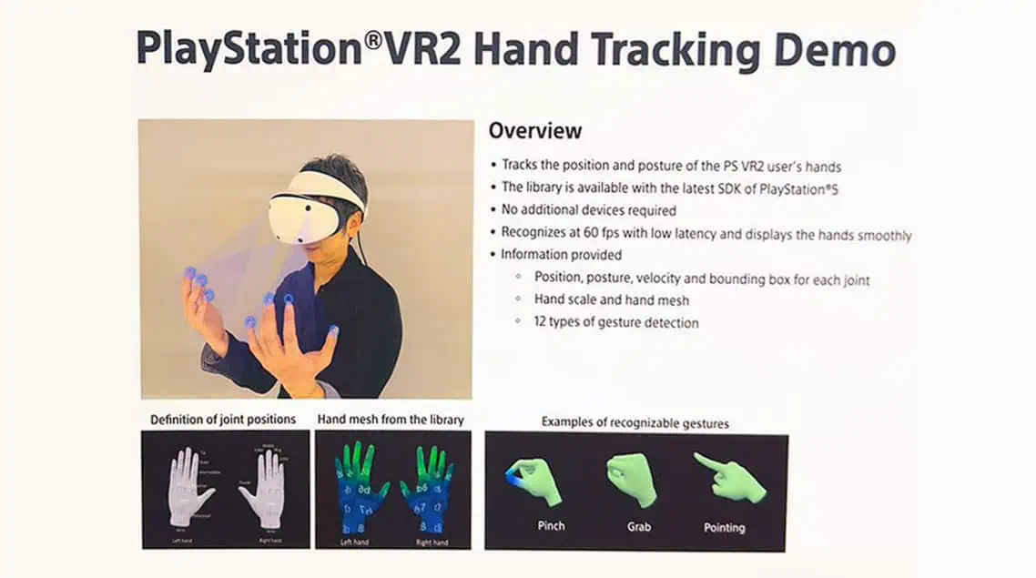 Sony PS VR2 hand Tracking